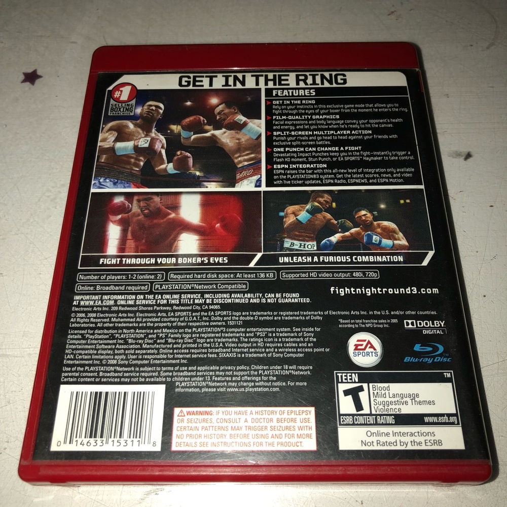PS3 Fight Night Round3 - Picture 2 of 3
